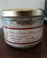 Mängden socker i Rillettes de poulet au Cheverny