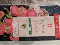 Mängden socker i Saucisson sec de Savoie noisettes