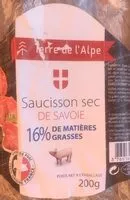 Mängden socker i Saucisson sec de savoir