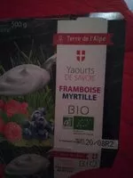 Mängden socker i Yaourt de Savoie Framboise Myrtille