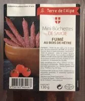 Mängden socker i Mini buchettes de savoie fume au bois de hetre