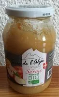 Mängden socker i Compote de Savoie pommes Bio