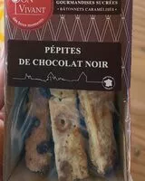 Mängden socker i Pépites de chocolat noir