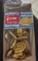 Mängden socker i Escargots feuilletés persillade