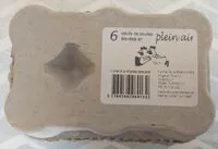 Mängden socker i 6 œufs de poules élevées en plein air