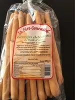 Mängden socker i Gressins à l'huile d'olive