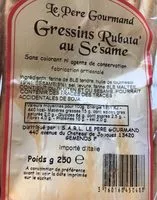 Mängden socker i Gressins rubata' au se'same