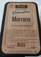 Mängden socker i Crème glacée marrons