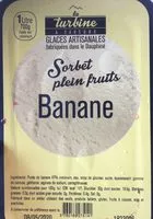 Mängden socker i Sorbet plein fruits banane