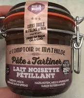 Mängden socker i Pâte à tartiner, Lait pétillant