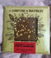 Mängden socker i Chocolat au lait avec noisettes caramélisées