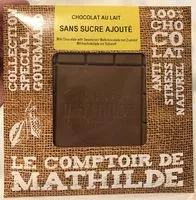 Mängden socker i Chocolat au lait sans sucre ajouté