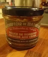 Mängden socker i Délices de tomates séchées aux cèpes