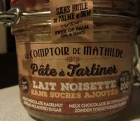 Mängden socker i Pâte à Tartiner Lait Noisette