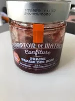 Mängden socker i Confiture fraise fraise des bois