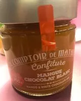 Mängden socker i Confiture mangue chocolat blanc