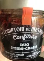 Mängden socker i Confiture Poire Cassis