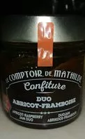 Mängden socker i Confiture duo Abricot-Framboise
