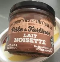 Mängden socker i Pâte à tartiner