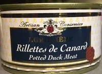Mängden socker i Rillettes de canard