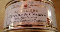 Mängden socker i Terrine de canard au sauternes