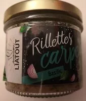 Mängden socker i Rillette Carpe Basilic