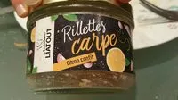 Mängden socker i Rillettes de Carpe au citron