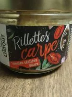 Mängden socker i Rillettes carpe tomate séchée olive