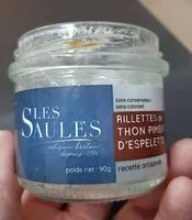 Mängden socker i Rillettes de thon piment d'espelette