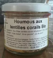 Mängden socker i Houmous aux lentilles corails Bio