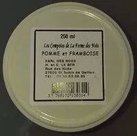 Mängden socker i Pommes et framboises