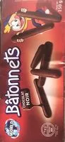 Mängden socker i Batonnets choco noir