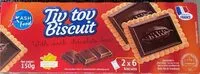 Mängden socker i Tiv tov Biscuit with dark chocolate bar