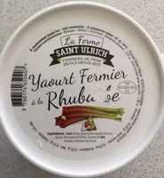 Mängden socker i Yaourt fermier à la rhubarbe