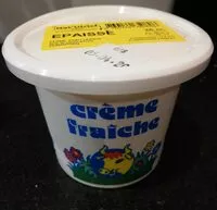 Mängden socker i Crème fraîche épaisse