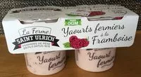 Mängden socker i Yaourts fermiers à la framboise