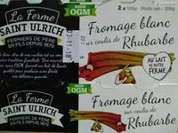Mängden socker i Fromage blanc sur coulis de rhubarbe