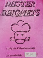 Mängden socker i Beignet