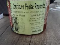 Mängden socker i Confiture fraise rhubarbe