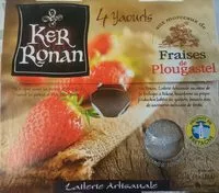 Mängden socker i Yaourt au lait entier à la Fraises de Plougastel