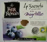 Mängden socker i Yaourt au lait entier à la Myrtille