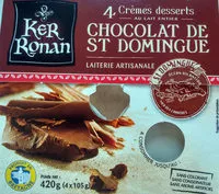 Mängden socker i Crème dessert au lait entier Chocolat de St Domingue 4 x 105 g
