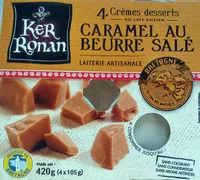 Mängden socker i Crème dessert au lait entier, Caramel au beurre salé