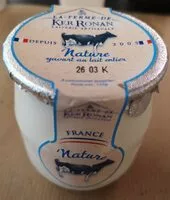 Mängden socker i Yaourt nature au lait entier