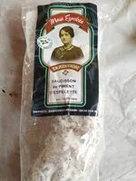 Mängden socker i Saucisson sec au piment d'Espelette