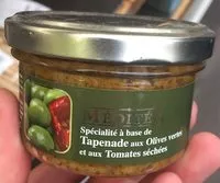 Mängden socker i Spécialité à base d'olives vertes et tomates séchées