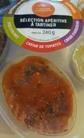 Mängden socker i Sélection apéritive à tartiner - caviar de tomates