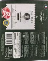 Mängden socker i Ravioles du Dauphiné surgelées