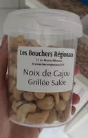 Mängden socker i Noix de cajou grillée salé