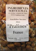 Mängden socker i Arachides Sucrées dites "Pralines"